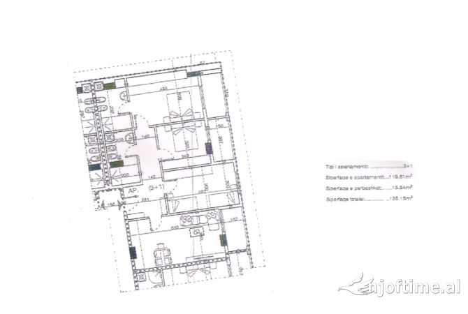 Shtepi ne shitje 3+1 ne Tirane - 155,422 Euro