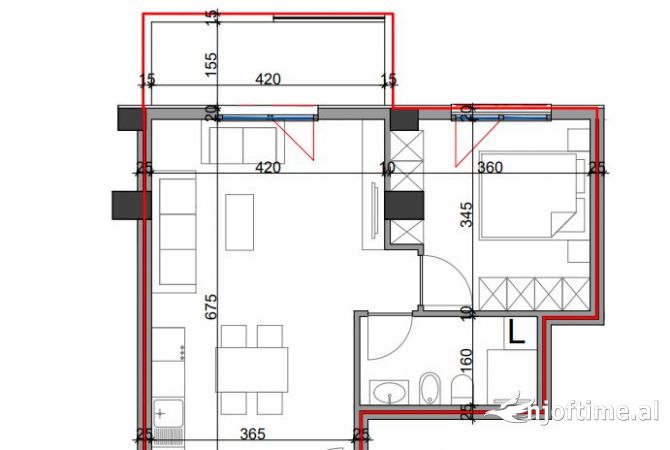 Shtepi ne shitje 1+1 ne Tirane - 111,705 Euro