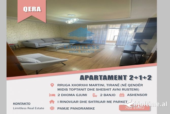 Shtepi me qera 2+1 ne Tirane - 700 Euro